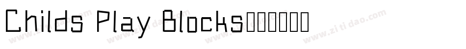 Childs Play Blocks字体转换